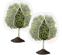 Bushes - Fine Mesh Bird-Proof Barrier Having Plant Protection Net Cover Zipper Plus Trees Berry Customizable Drawstring 1-Pack White Closure for Pe Medium Fruit(2 * 2.4M)