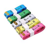 BUSHIBU Tape Measure Soft Double Scale Body Tape Measuring Weight Medical Body Measurement Sewing Clothes Ruler for Dressmaker Tailor Multicolor 5Pcs 300cm/120Inch