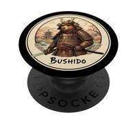 Bushido Bear Samurai Traditional Japanese Art Lover Warrior PopSockets Adhesive PopGrip