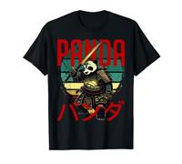 Bushido Blade Ronin Panda Manga Style Samurai Attire T-Shirt