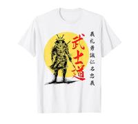 Bushido Code Samurai Japanese Warrior Kanji T-Shirt