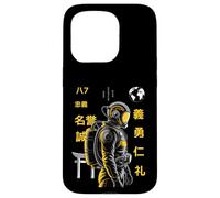 Bushido Cyberpunk Astronaut Seven Virtues Kanji Sci-Fi Art Case for iPhone 15 Pro