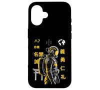 Bushido Cyberpunk Astronaut Seven Virtues Kanji Sci-Fi Art Case for iPhone 16