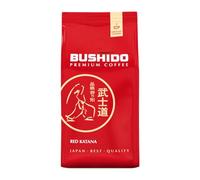 BUSHIDO Red Katana Ground Coffee 227g | Premium Medium Roast 100% Arabica Coffee | Sweet & Fruity with Notes of Red Berry & Peach | Ground for Espresso, French Press & Drip Coffee