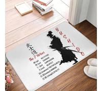 Bushido Samurai The 7 Virtues Anti-slip Doormat Floor Mat Carpet Rug for Kitchen Entrance Home Bathroom Living room Footpad Mats