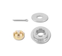 Bushing Nut for 20-30HP Engines - Durable Metal Construction, Easy Installation, Universal Compatibility, Complete Prop Nut Kit with Washer Plate & Cotter Pin, Fits 2 Stroke & 4 Stroke Outboards