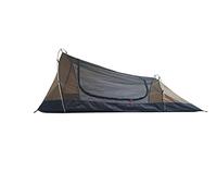 Bushmen Lodger Core Tent Brown Tunnel Tent with Mosquito Net for Two People 250 cm Extra Long