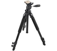 Bushnell - 60" Black Advanced Tripod - Camcorder - Camera - Sightseeing - Travelling - Wildlife - Outdoor - Three-Position Leg - Adjustable - Aluminium - 784030