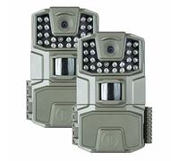 Bushnell - Spot-On 2-Pack - Trail Camera - High output IR LED's for better night range - 0.7 sec trigger speed - 18 MP - 1086p - Wildlife - Low Glow - Grey - 66062BF