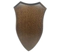 BushWear Large Solid Oak Roe Skull Shield - 6" x 11.5" Hardwood Mounting Plaque with Wall Fixing | Trophy Display Board for Roe Deer Skulls