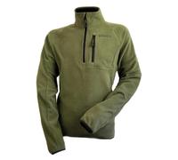 BushWear Pricket Pullover Fleece - 180gsm Anti-Pilling Half Zip Outdoor Fleece with High Collar, Extended Back & Zipped Pockets - Classic Country Style Shooting Pullover for Walking, Hiking & Workwear