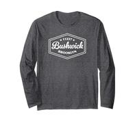 Bushwick Brooklyn NY 11237 Hexagonal Emblem Design Long Sleeve T-Shirt