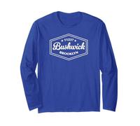 Bushwick Brooklyn NY 11237 Hexagonal Emblem Design Long Sleeve T-Shirt