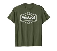 Bushwick Brooklyn NY 11237 Hexagonal Emblem Design T-Shirt