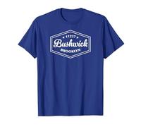 Bushwick Brooklyn NY 11237 Hexagonal Emblem Design T-Shirt