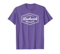 Bushwick Brooklyn NY 11237 Hexagonal Emblem Design T-Shirt