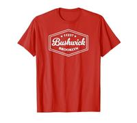 Bushwick Brooklyn NY 11237 Hexagonal Emblem Design T-Shirt
