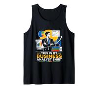 Business Analyst with Charts and Reports Tank Top