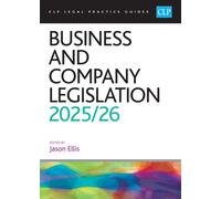 Business and Company Legislation 2025/26 : Legal Practice Course Guides (LPC)