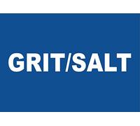 Business Blue Advisory Notice Grit Salt Sign Self Adhesive Gloss Decal Sticker A4 297mm x 210mm V8