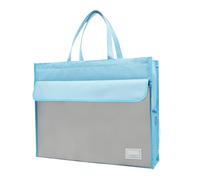 Business Briefcase Bag for Files, File Bag with Handle, Document Bag with Handle | Waterproof Portable Oxford Zippered Briefcase for Documents, Maps, News, Magazines, blue, Consulte la descripción