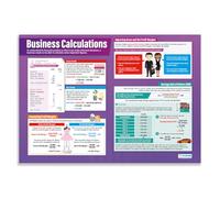 Business Calculations | Business Posters | Laminated Gloss Paper measuring 850mm x 594mm (A1) | Business Class Posters | Education Charts by Daydream Education