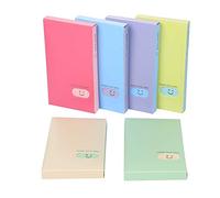 Business Card Book Holder, 2 PCS Business Name ID Credit Card Holder Rack Book Case Organizer Lomo Card Photocard Photo Album (120 Pockets) (Pink)