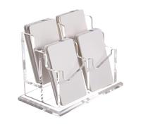 Business Card Display Holder - Desk Multi Slot Organizer Stand, Office Card Rack | Reception Exhibition Meeting Usage, Professional Desktop Storage Solution Branding Presentation Networking