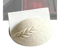 Business Card Display - Sourdough Loaf Desktop Stand, Bread Shape Cardholder, Creative Professional Networking Tool, Eye Catching Countertop Information Storage, Desk Organization Accessory