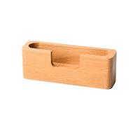 Business Card Holder Case Organizer Business Card Holder Stand For DeskName Card Display Stand Business Card Organizer Office Business (Natural 11.5x4x3.5c