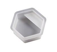 Business Card Holder Silicone Resin Semicircle Flowers Clouds Rainbow Hexagon Heart Shape Molds Ornament Card Holder Silicone