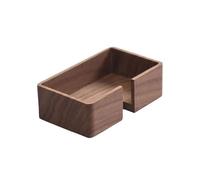 Business Card Holder Solid Wood Business Card Stand Desktop Card Holder Display Stand Vertical Front Desk Business Card Storage Box Business Card Rack(D)