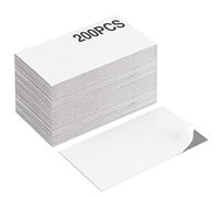 Business Card Magnets with Adhesive Backings,3.5X2",Bulk Pack of 200PCS.Handy Self Adhesive Anisotropic Magnetic Tape,Peel and Stick,Create Personalized Magnetic Name Card