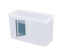Business Card Storage Box Rectangular Storage Box - Desktop Rectangular Card Holder - Storage Organizer with Safety Buckle for Screws, Card Holder, As Shown in Photo, Consulte la descripción, See