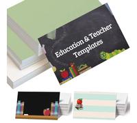 Business Cards Personalised, Custom 100PCS Double-Sided Printing Business Cards with Your Logo Design 3.5"x 2" Cards for Small Business - Education