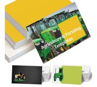 Business Cards Personalised, Custom 100PCS Double-Sided Printing Business Cards with Your Logo Design 3.5"x 2" Cards for Small Business - Agriculture & Farming