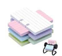 Business Cards Refill 300 Pieces 6 Colors Lined Pre-drilled | Business Cards Replacement Set for Office Home Desk Business School Studio