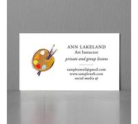 BUSINESS CARDS with Artist's Paint Palette for Painter. Artist and Decorator, Quality Printing on 110lb Heavy Textured Cover Stock. Quality Cards for an Impressive Impact! (50)