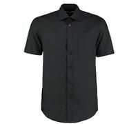 Business Classic Short-Sleeved Shirt Kustom Kit Black 15.5 in