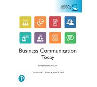 Business Communication Today, Global Edition