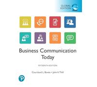 Business Communication Today, Global Edition