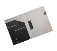 Business Conference Folder with Pen Slots and Card Pockets Water Resistant Document Organiser Clipboard for Meetings Leather Directory