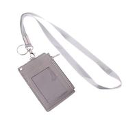Business Credit Card ID Badge Coin Purse Holder Neck Strap Lanyard Keychain Men Blocking Wallet Leather Short with Anti Theft Chain Purses for Women Backpack Set with Phone Pocket the