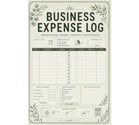 Business Expense Log: Organized Spending Record for Small Companies Tracking Purchases, Operating Costs, Vendor Payments, Receipts, Expense Categories, and Payment Notes
