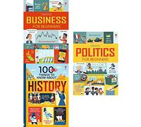 Business for beginners, 100 things to know about history, politics for beginners 3 books collection set