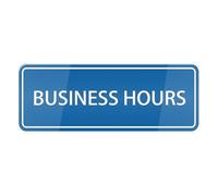 Business Hours Sign For House (With Strong Adhesive Tape), 3" X 10" Premium Durable For Home & Office,Acrylic Signs For Front Door/Wall/Window, Clear And Easy To Read