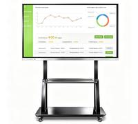 Business Intelligent Touch Display Antis-Glare Screen Dual-System Setup 4K IPS Panel Equipped with Matte antis-Glare Surface Coating for Classroom Office Home(1428 * 803mm/56.22 * 31.61in)