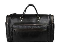 Business Leather Mens Travel Bag Waterproof Leather Overnight Bag for Male Hand Luggage Men Weekend Bag