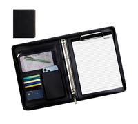 Business Leather Padfolio, Travel Organizer Pouch for Tablet, Business 10.43 x 13.58 Folio Sorter, A4 Notepad and Resume Binder, Legal Pad Document Folder for Men and Women