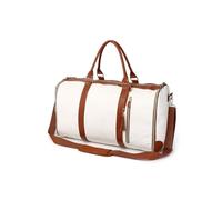 Business Man Garment Bag Fashion Women Large Capacity Foldable Duffle Suit Casual Versatile Travel Luggage Bags(Blanc)